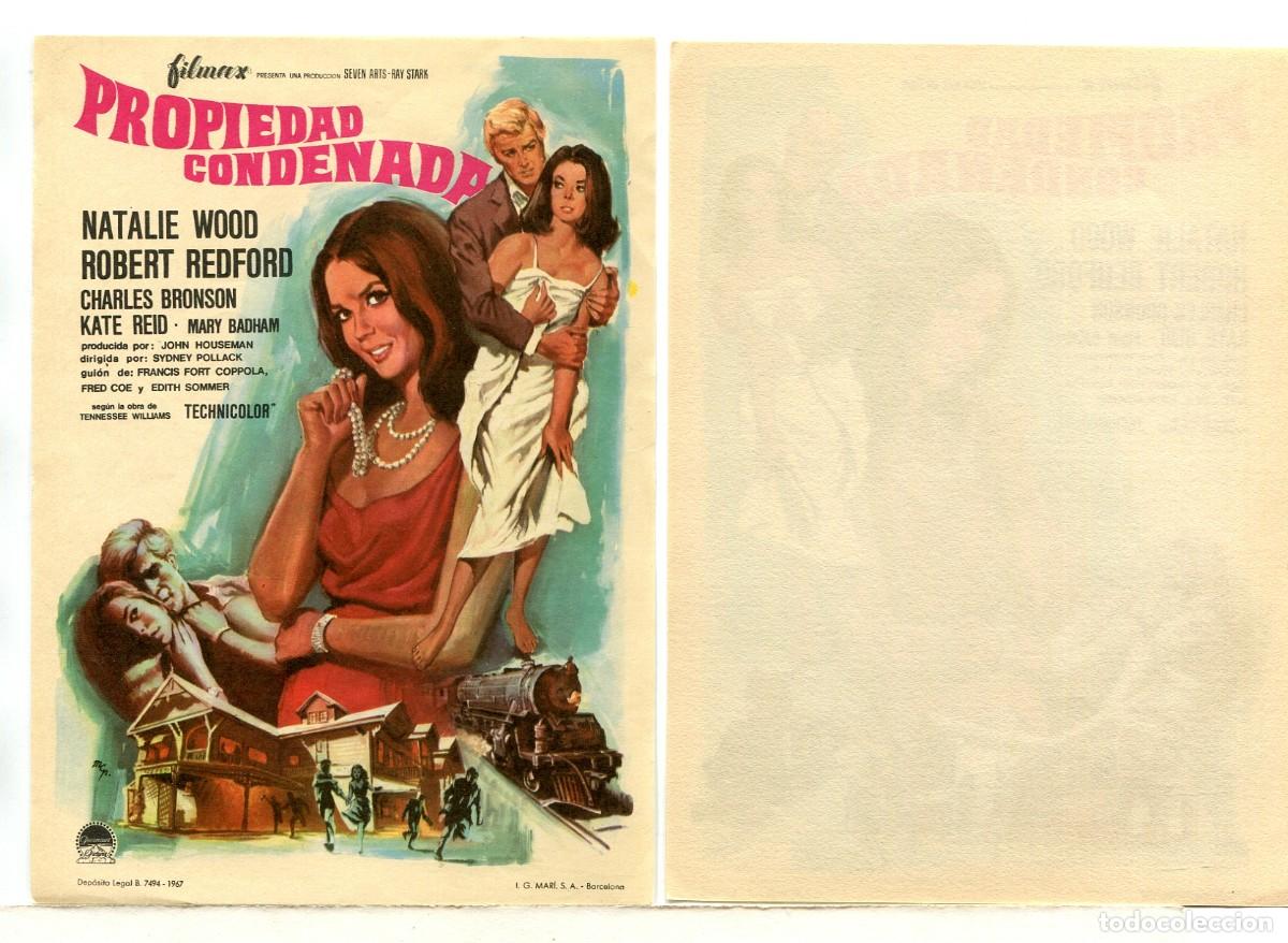 Cine: PROPIEDAD CONDENADA, con Robert Redford. - Foto 1