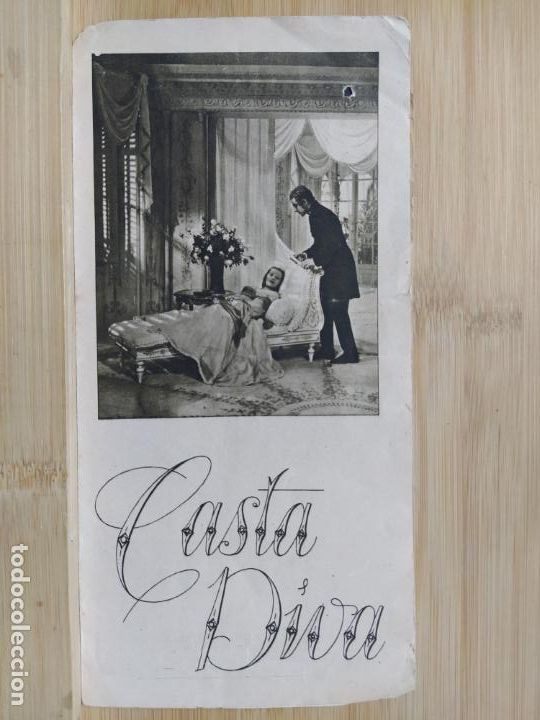 Kino: GIRONA-TEATRE ALBENIZ-CASTA DIVA-PROGRAMA DE CINE ANTIGUO-VER FOTOS-(K-11.067)