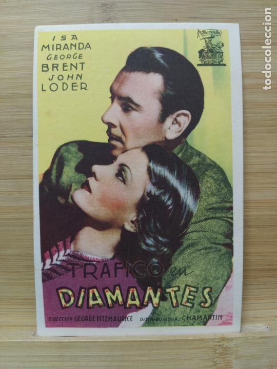 Cinema: TRAFICO EN DIAMANTES-ADORABLE INSTRUSA-PROGRAMA DE CINE ANTIGUO-VER FOTOS-(105.137)