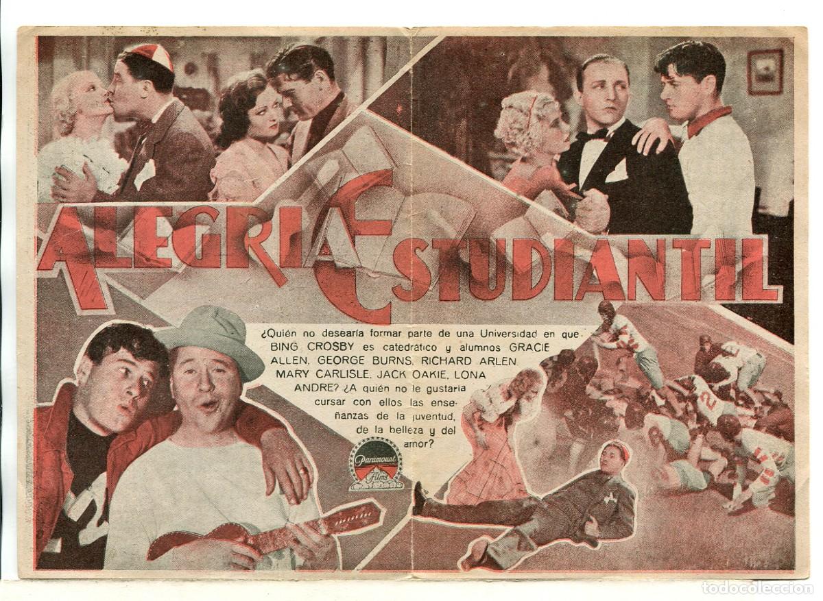 Cine: ALEGR&Iacute;A ESTUDIANTIL, con bing Crosby. - Foto 2