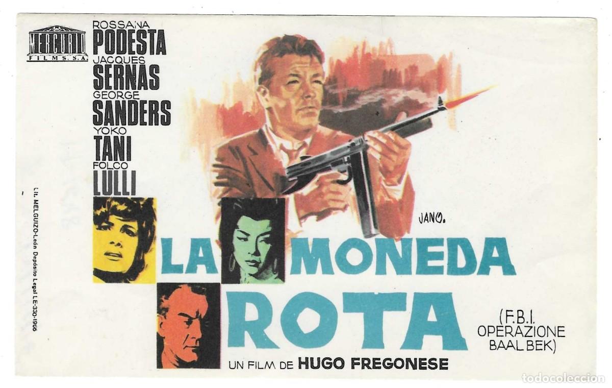 Cine: Programa Cine. La Moneda Rota. Rossano Podesta. 19-1648 - Foto 1