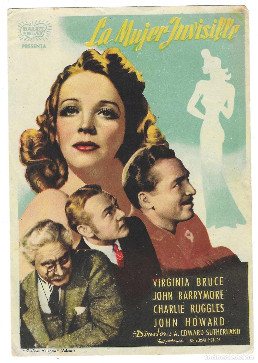 Cine: Programa Cine. La Mujer invisible. Virginia Bruce. 19-1653 - Foto 1