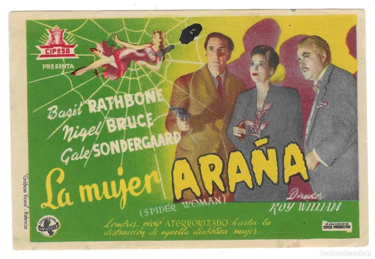 Cine: Programa Cine. La Mujer Ara&ntilde;a. Basil Rathbone. 19-1657 - Foto 1