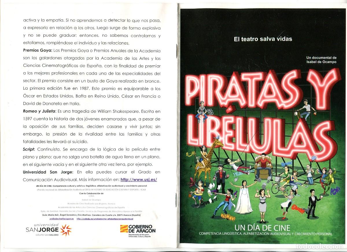Cine: CICLO DE DOCUMENTALES, PIRATAS Y LIB&Eacute;LULAS, de Isabel de Ocampo. 15 X 21 cms. - Foto 1