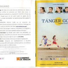 Cine: TÁNGER GOOL, DE JUAN GAUTIER. 15 X 21 CMS.