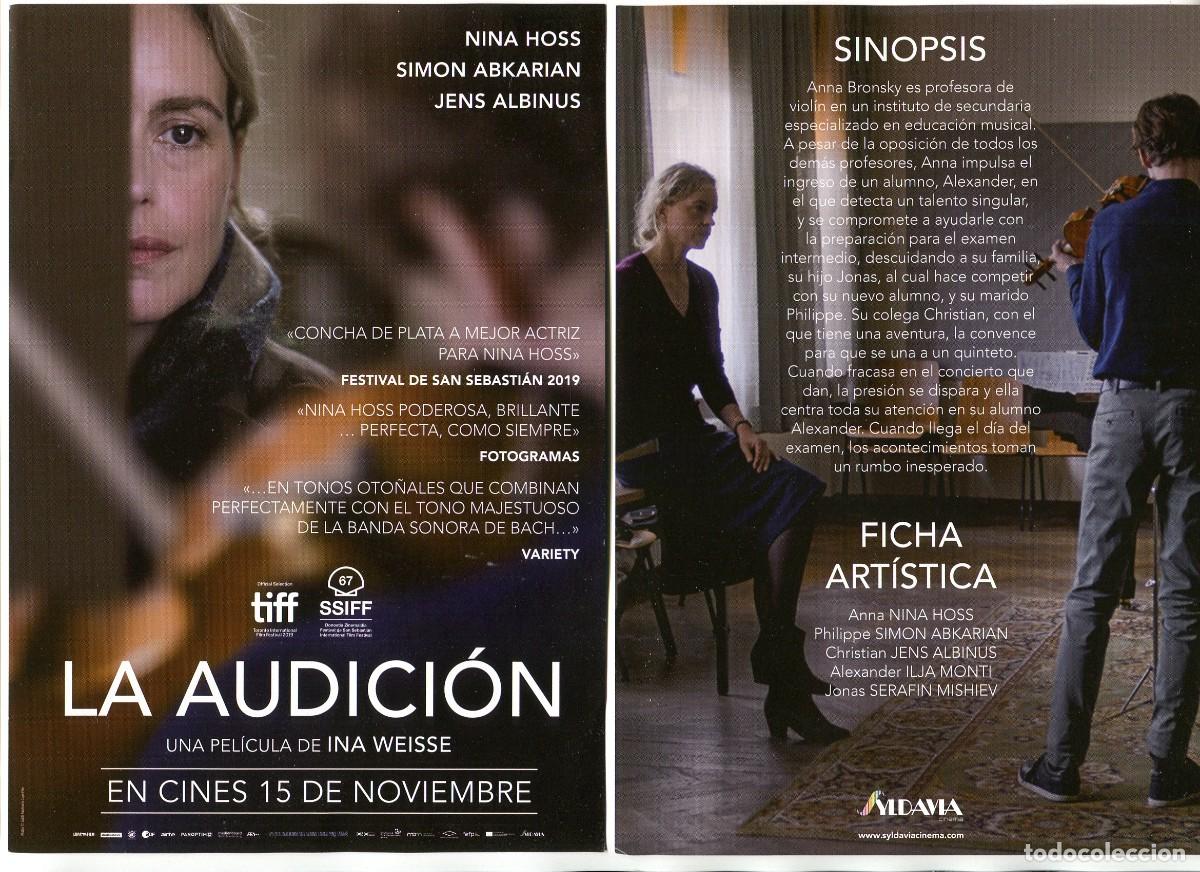 Cine: LA AUDICI&Oacute;N, Con nina Hoss. 15 X 21 cms. - Foto 1