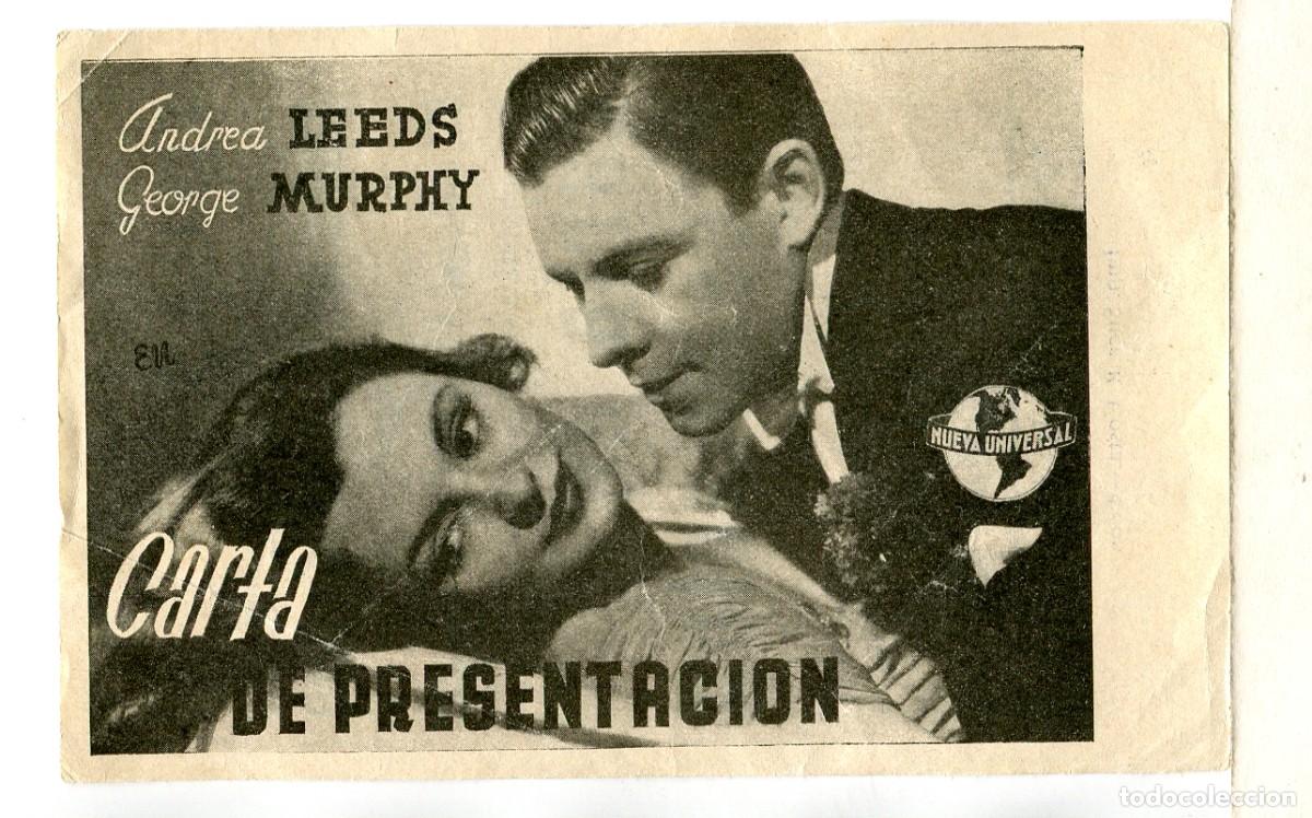 Cine: CARTA DE PRESENTACI&Oacute;N, con Adolfo Menjou. - Foto 1