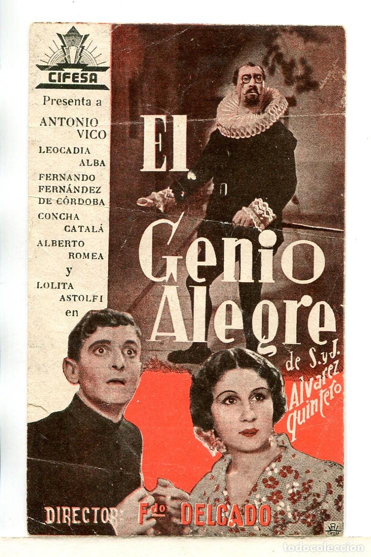 Cine: EL GENIO ALEGRE, con Antonio Vico. - Foto 1