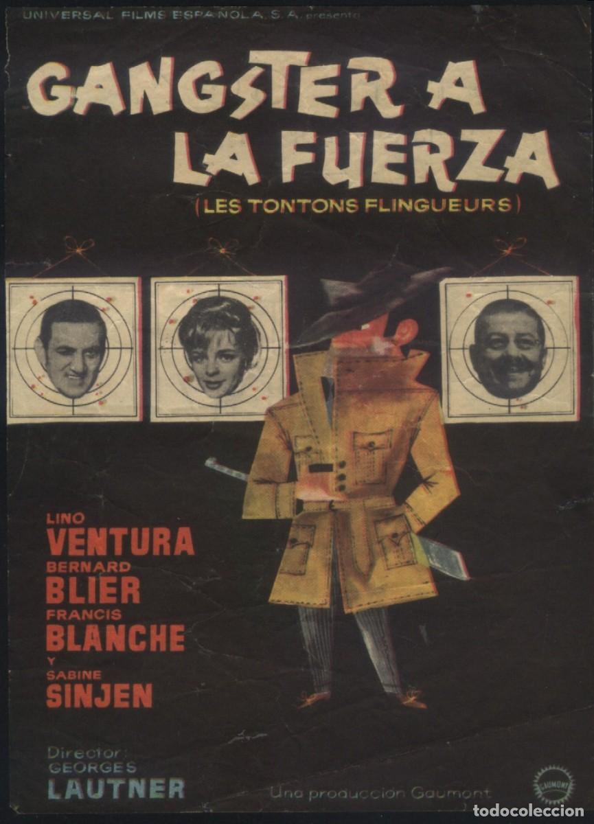 Kino: Q-03610- GANGSTER A LA FUERZA (Les tontons flingueurs) (CINE GOYA - MALAGA) Lino Ventura
