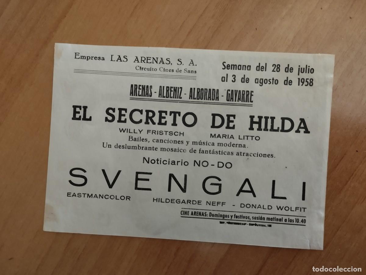 Cine: verde-- PROGRAMA DE CINE - SVENGALI (c/t) - Foto 2