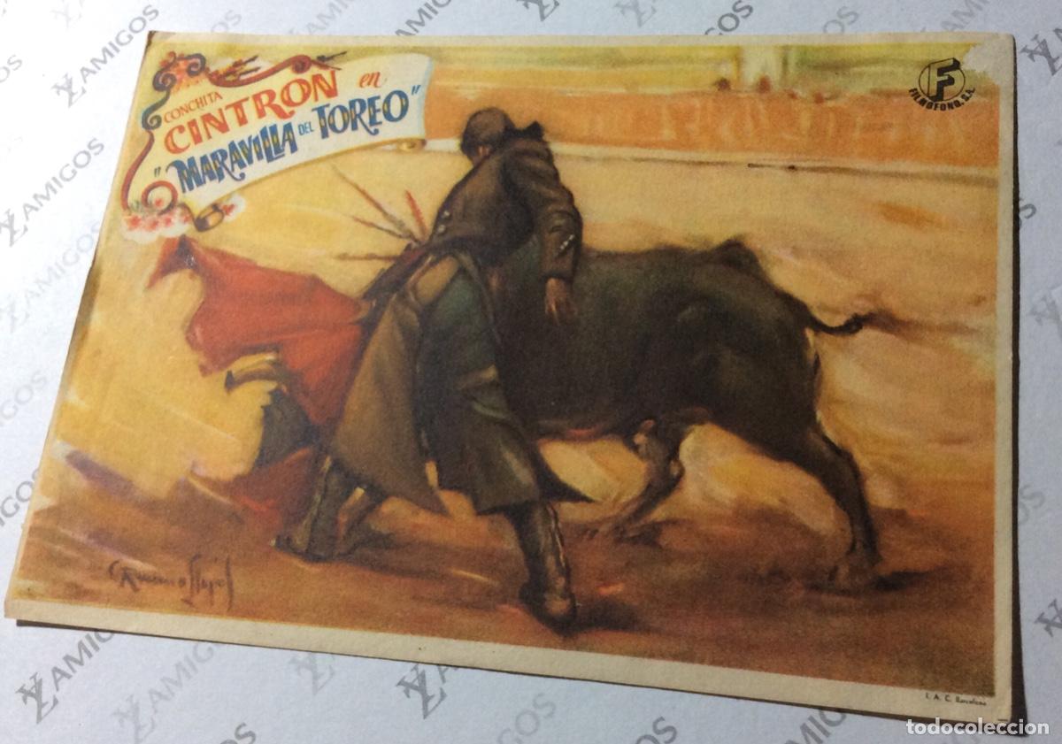 Cine: FOLLETO DE MANO MARAVILLAS DEL TOREO. C. CINTRON.PUBLICIDAD PERELLO