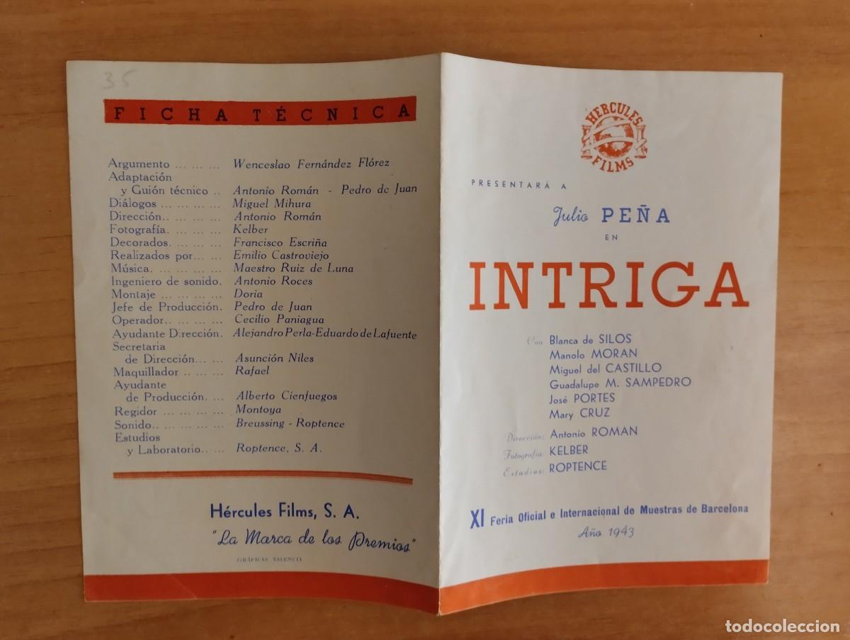Cine: verde- PROGRAMA DE CINE --INTRIGA - Foto 1