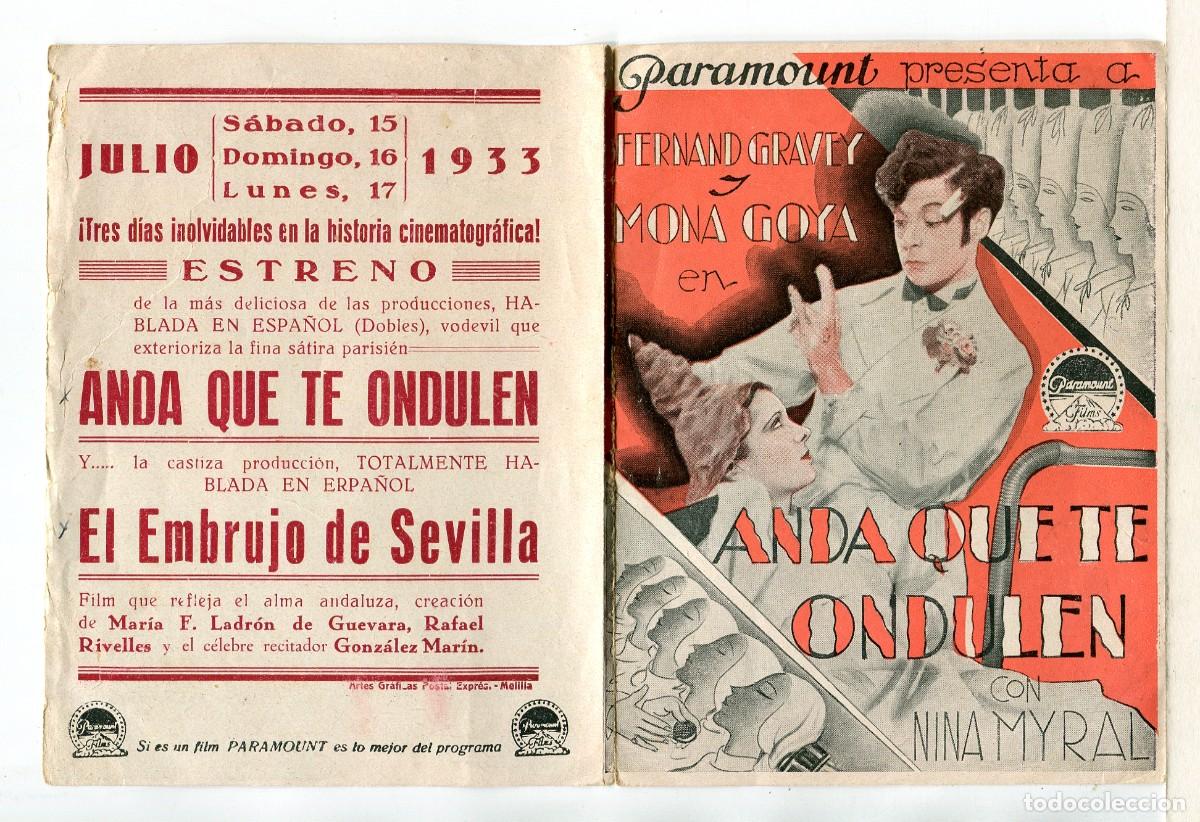 Cine: ANDA QUE TE ONDULEN, con Fernand Gravey. - Foto 1