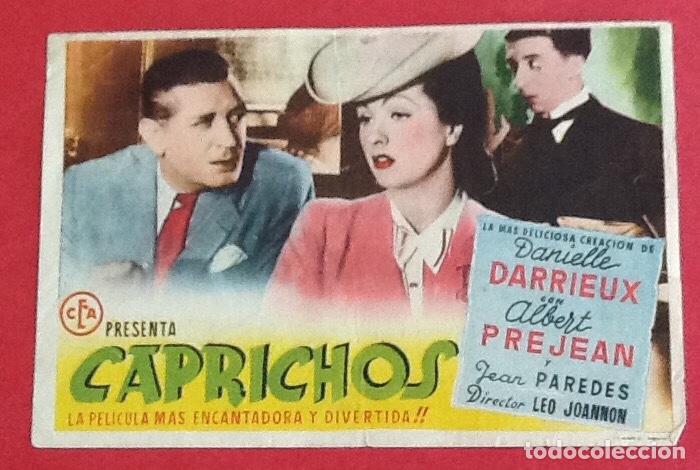 Cine: CINE, FOLLETO. PROGRAMA DE MANO. CAPRICHOS ENVIO INCLUIDO. - Foto 1