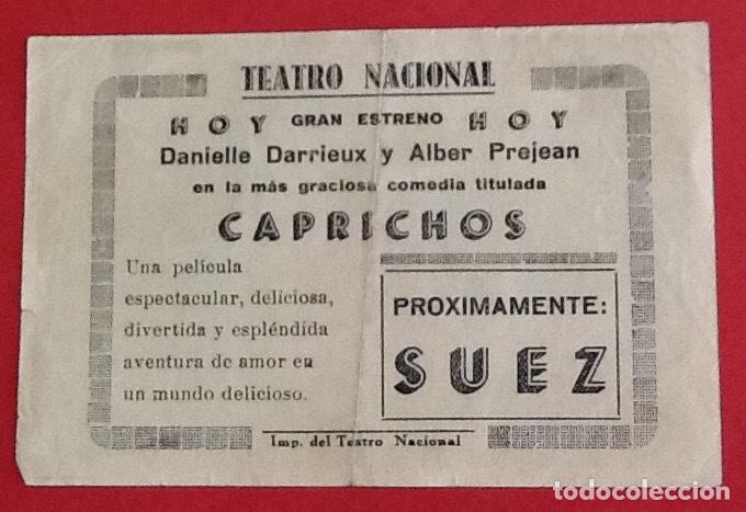 Cine: CINE, FOLLETO. PROGRAMA DE MANO. CAPRICHOS ENVIO INCLUIDO. - Foto 2