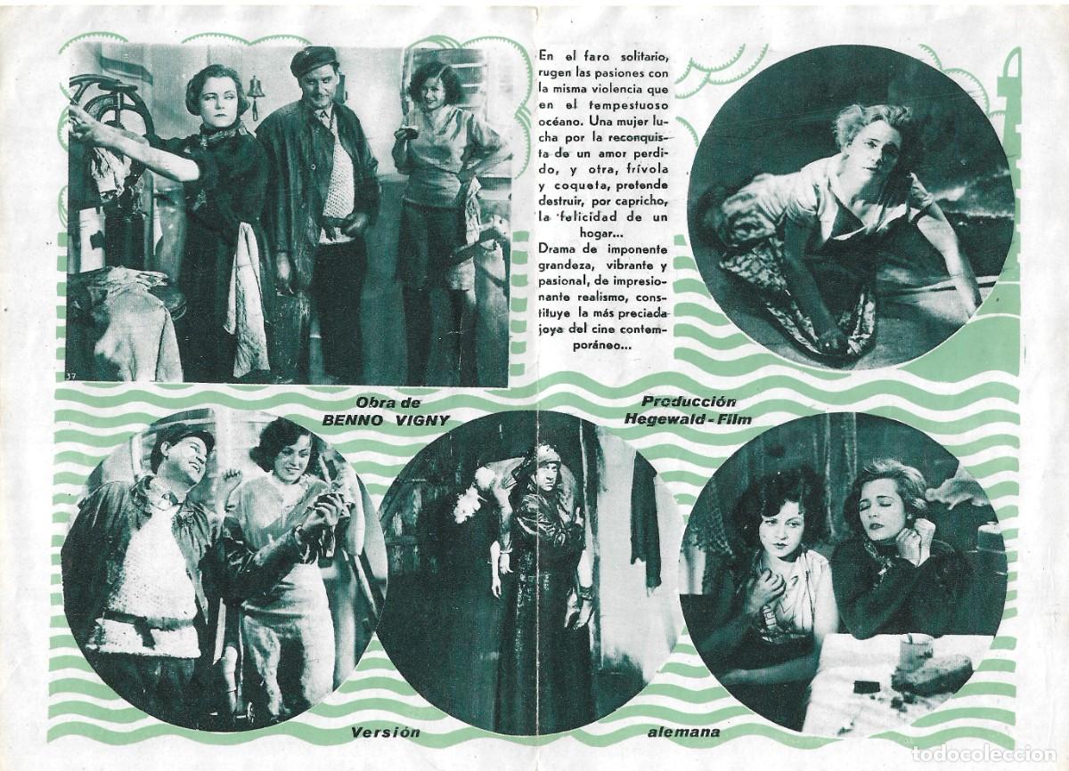 Cine: PROGRAMA DOBLE - 4 EN LA TEMPESTAD - OLGA TSCHECHOWA, ADALBERT SCHETTOW - SIN PUBLICIDAD. - Foto 2