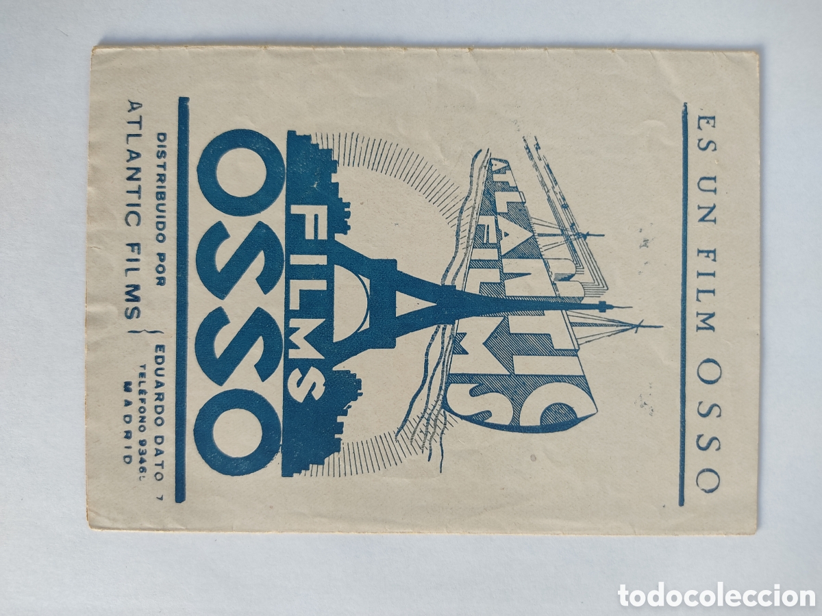 Cine: programa a&ntilde;os 30 niebla osso Benito Perojo Azul - Foto 2