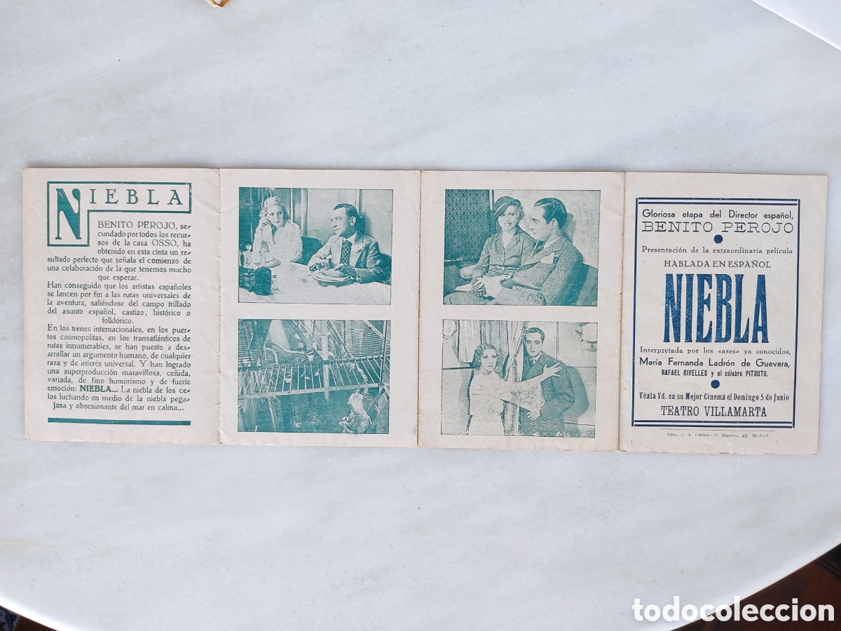 Cine: programa a&ntilde;os 30 niebla osso Benito Perojo Azul - Foto 3