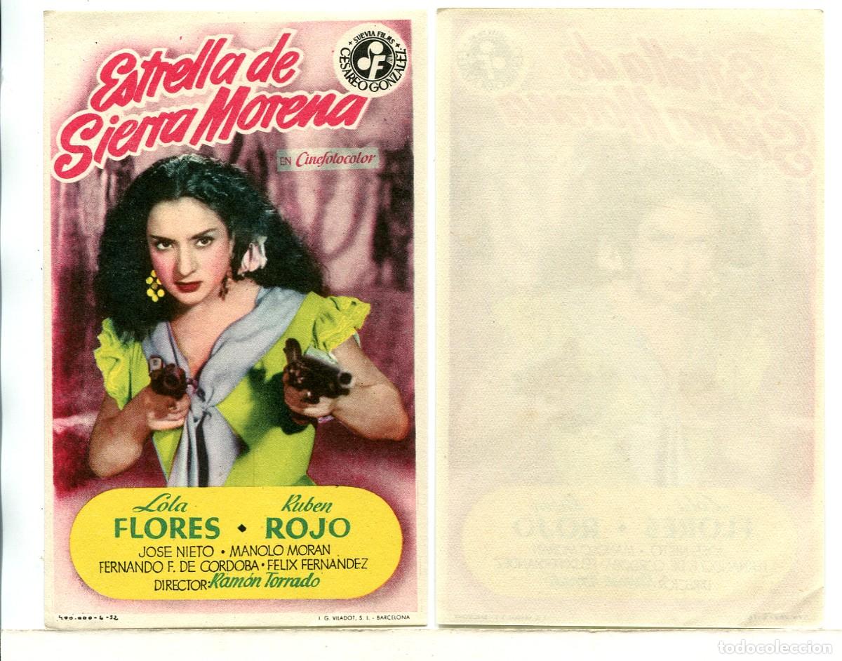 Cine: ESTRELLA DE SIERRA MORENA, con Lola Flores.