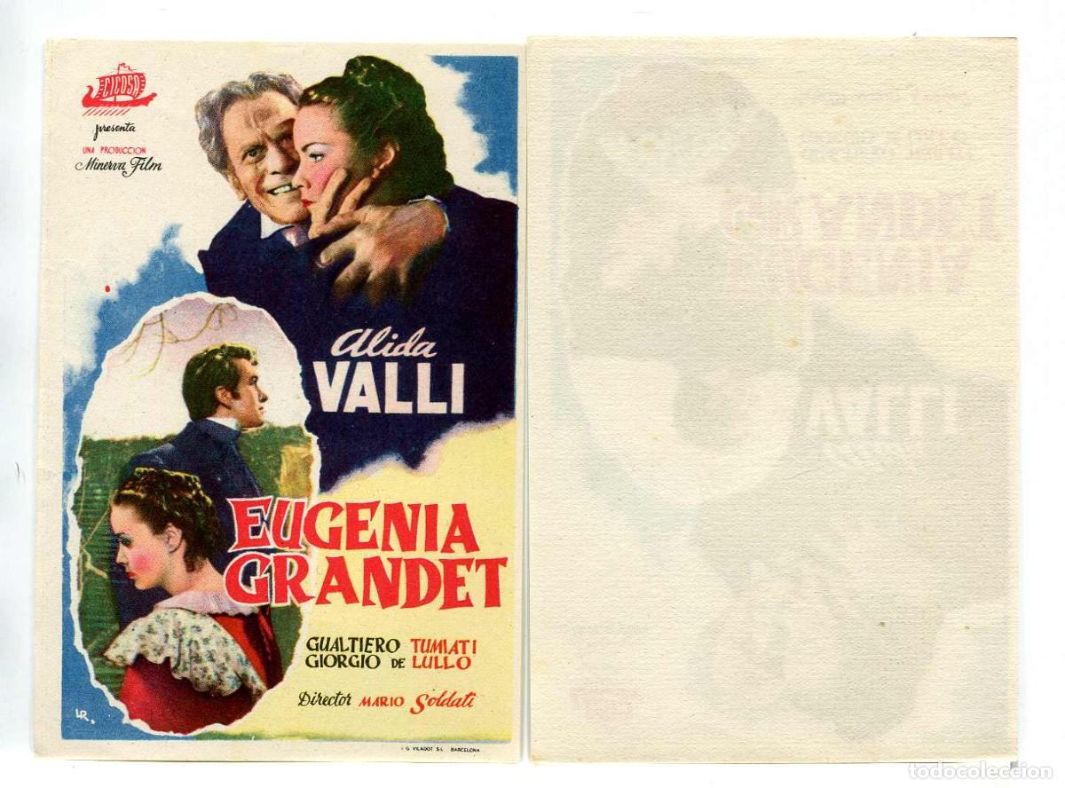 Cine: EUGENIA GRANDET, con Alida Valli.