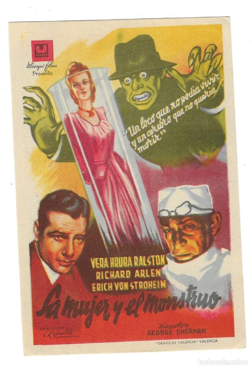 Cine: Programa Cine. La Mujer y el Monstruo. Vera Hruba Ralston. 19-1666 - Foto 1
