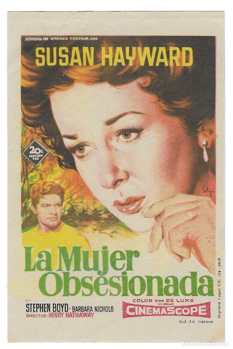Cine: Programa Cine. La Mujer Obsesionada. Susan Hayward. 19-1670 - Foto 1
