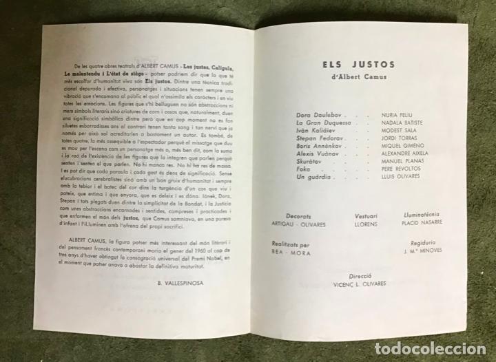 Cine: ELS JUSTOS, PROGRAMA DE MANO 1964 - Foto 3