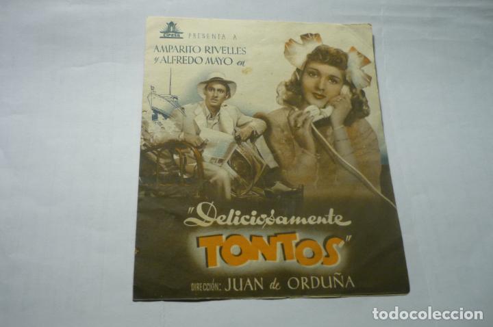 Cine: programa doble deliciosamente tontos.-amparo rivelles publicidad - Foto 1