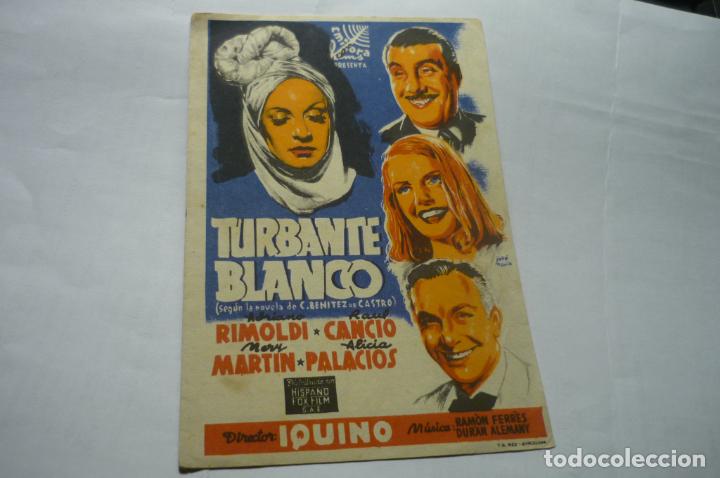 Cine: programa doble turbante blanco- adriano rimoldi- - Foto 1