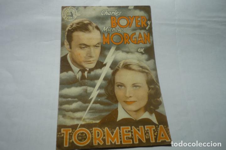 Cinema: programa doble tormenta.-charles boyer publicidad cine carmen palamos??