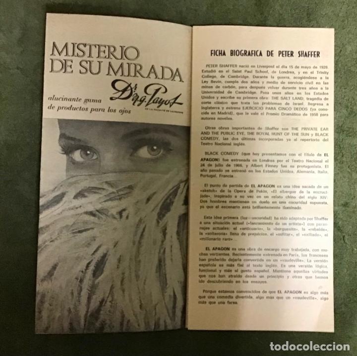 Cine: EL APAG&Oacute;N, PROGRAMA DE MANO 1968 - Foto 4