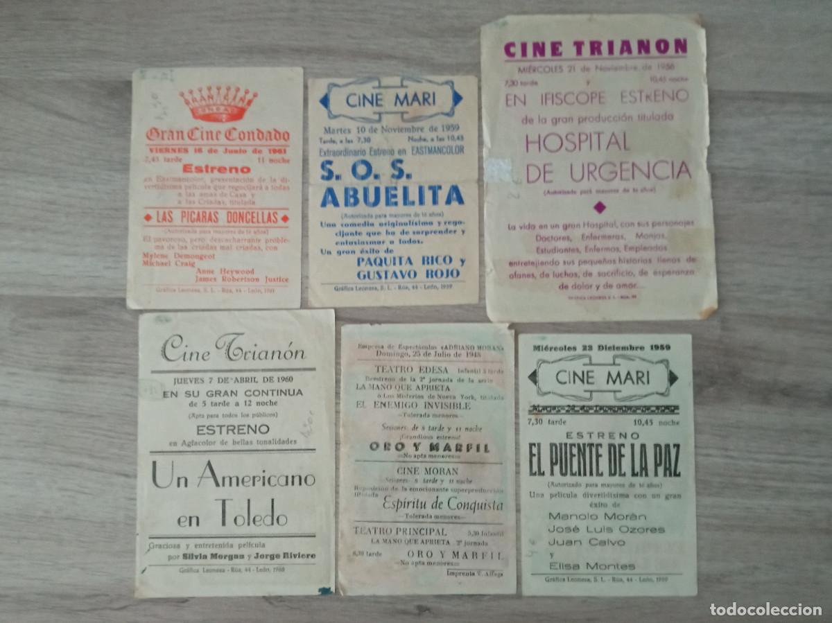 Cine: LEON, 6 FOLLETOS DE CINE - Foto 2