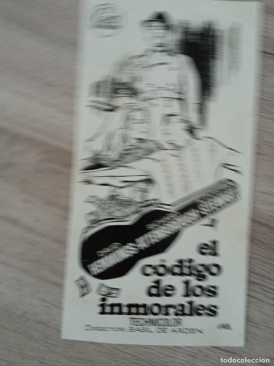 Cine: EL C&Oacute;DIGO DE LOS INMORALES, CLICH&Eacute; - Foto 1