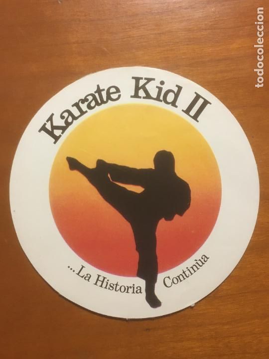 Cine: karate kid II 2 folleto de mano adhesivo original estreno