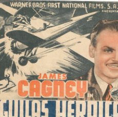 Cine: PN - PROGRAMA DOBLE - AGUILAS HEROICAS - JAMES CAGNEY, PAT O'BRIEN - IDEAL CINEMA - 1937.