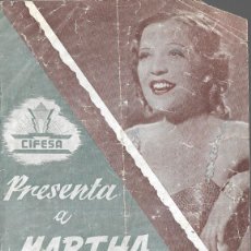 Cine: PG - PROGRAMA DOBLE - CUANDO ME SIENTO FELIZ - MARTA EGGERTH - IDEAL CINEMA (VALENCIA) - 1939.