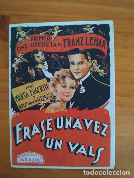 Cine: PTCC 177 ERASE UNA VEZ UN VALS PROGRAMA SENCILLO ARAJOL MARTHA EGGERTH - Foto 1