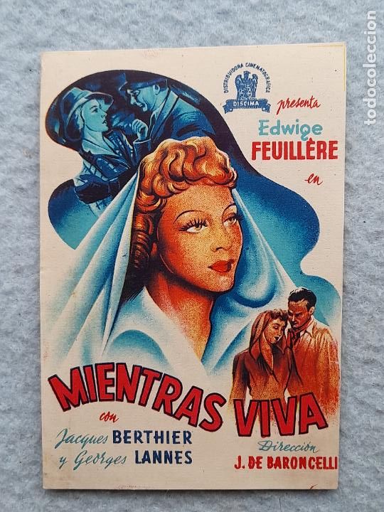 Cine: Mientras Viva. Jacques Berthier. Georges Lannes - Foto 1