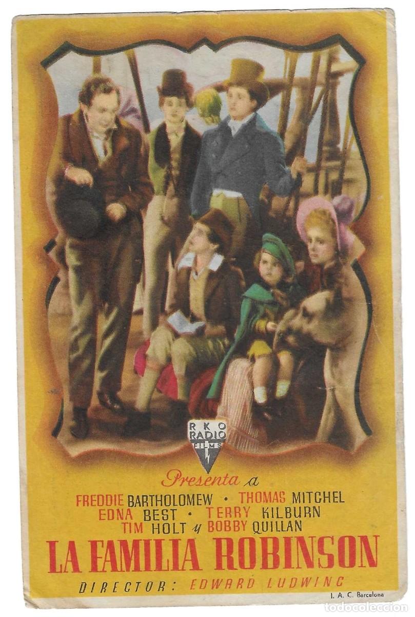 Cine: AMG-2189 Folleto de mano La familia Robinson, Teatro Villamarta Jerez