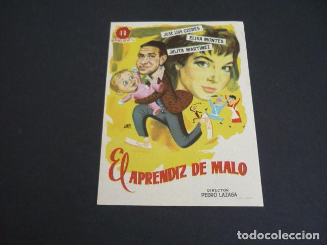 Cine: EL APRENDIZ DE MALO PROGRAMA DE MANO SIN PUBLICIDAD - Foto 1