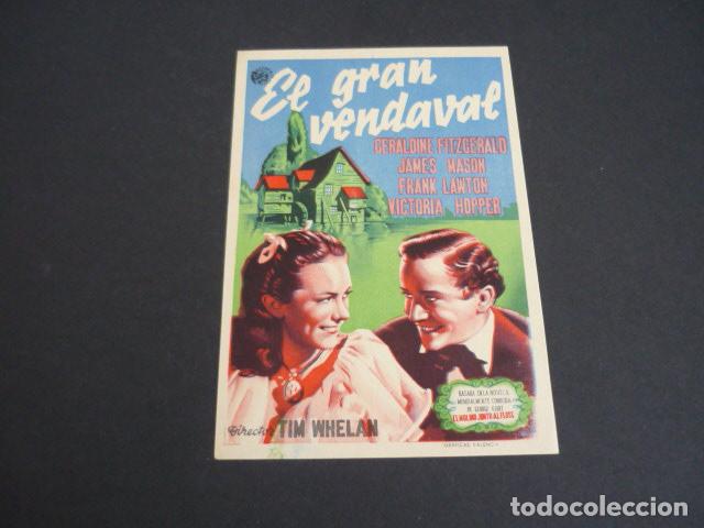 Cine: EL GRAN VENDAVAL PROGRAMA DE MANO SIN PUBLICIDAD - Foto 1