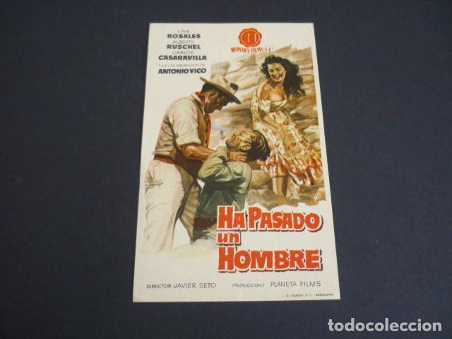Cine: HA PASADO UN HOMBRE PROGRAMA DE MANO SIN PUBLICIDAD - Foto 1