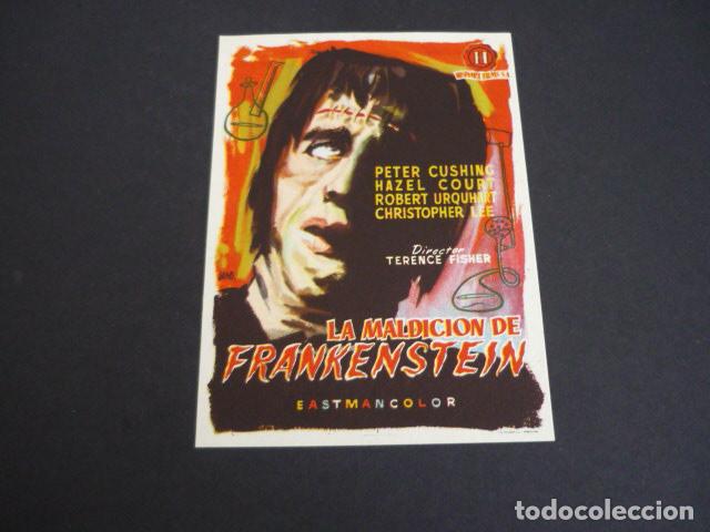 Cine: LA MALDICION DE FRANKENSTEIN PROGRAMA DE MANO SIN PUBLICIDAD