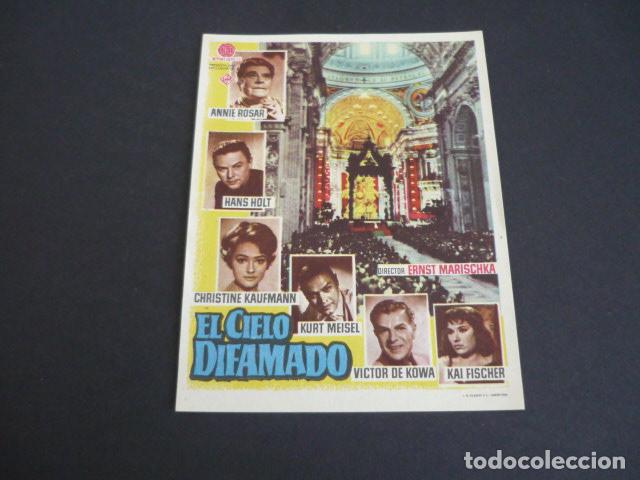 Cine: EL CIELO DIFAMADO PROGRAMA DE MANO SIN PUBLICIDAD - Foto 1