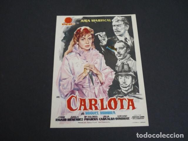 Cine: CARLOTA PROGRAMA DE MANO SIN PUBLICIDAD - Foto 1