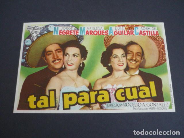Cine: TAL PARA CUAL PROGRAMA DE MANO SIN PUBLICIDAD - Foto 1