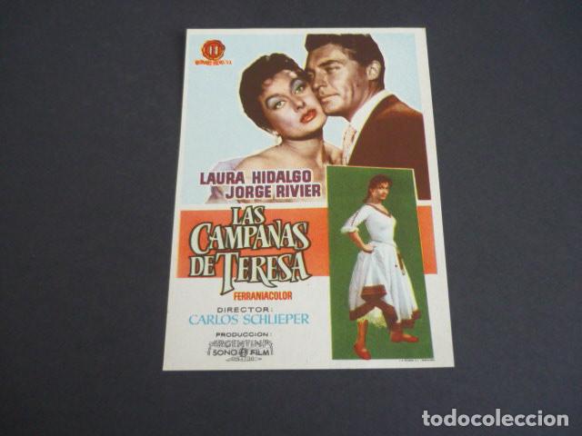Cine: LAS CAMPANAS DE TERESA PROGRAMA DE MANO SIN PUBLICIDAD - Foto 1