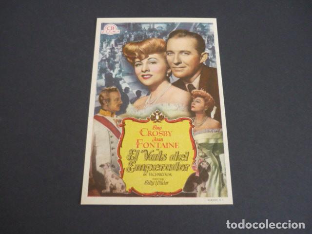 Cine: EL VALS DEL EMPERADOR PROGRAMA DE MANO SIN PUBLICIDAD - Foto 1