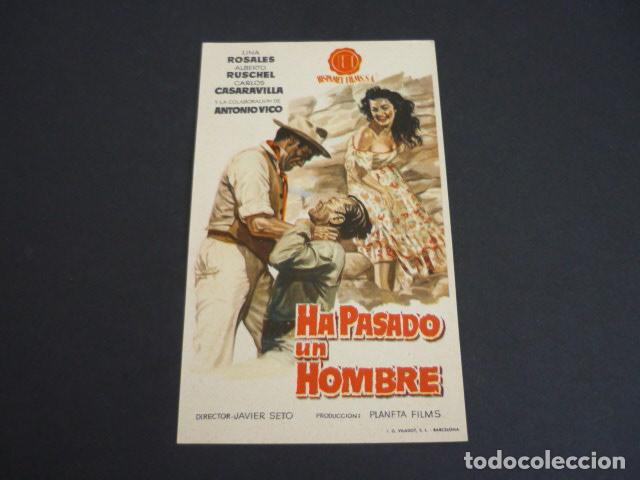 Cine: HA PASADO UN HOMBRE PROGRAMA DE MANO SIN PUBLICIDAD - Foto 1