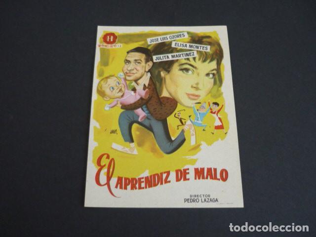 Cine: EL APRENDIZ DE MALO PROGRAMA DE MANO SIN PUBLICIDAD - Foto 1